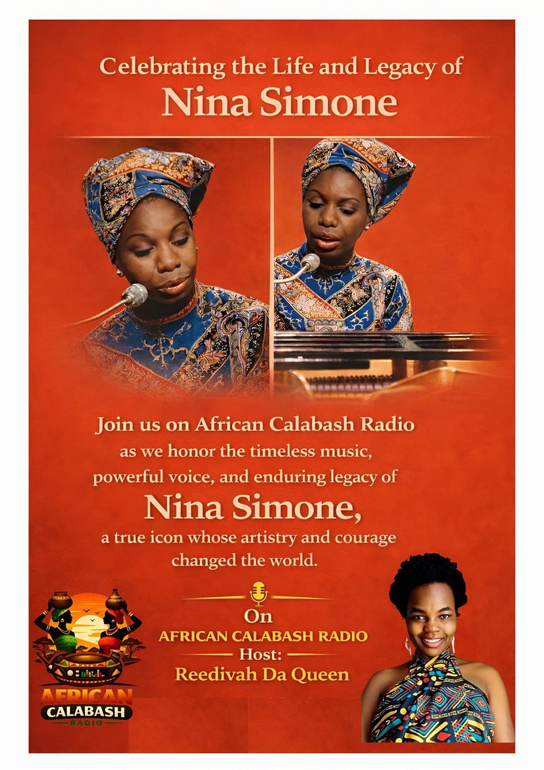And if you missed it the first time, you're in for a treat.We'll also be bringing you a special rerun of the very best of Nina Simone. Experience  the greatest voice, unforgettable classics, and musical brilliance of one of the greatest artists of al