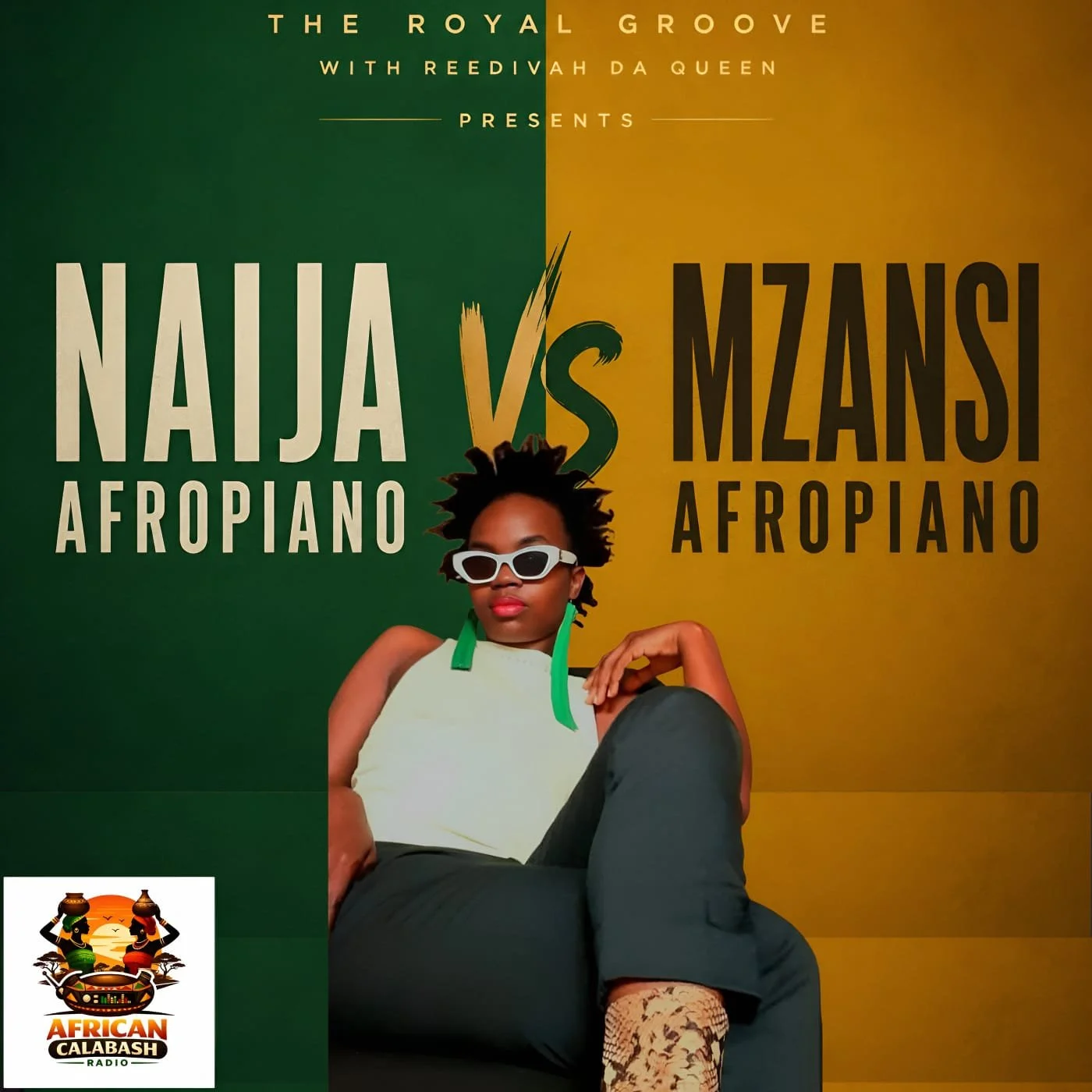 The Royal Groove turns up the heat with a cross-continental clash—Naija vs Mzansi Amapiano. It’s a high-energy ride through deep log drums, smooth vocals, and infectious rhythms straight from the streets of Lagos to the dancefloors of Johannesburg.

