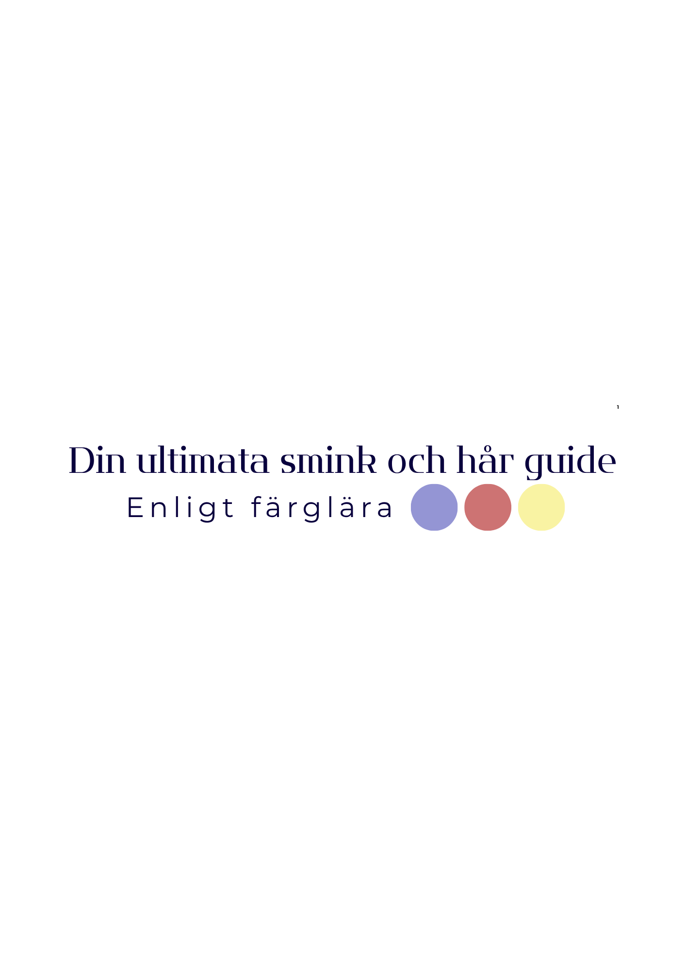 Din ultimata smink och hårguide