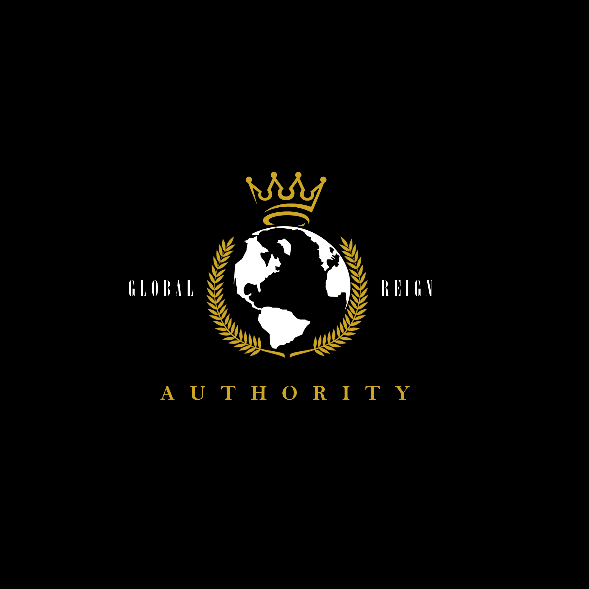 Global REIGN Authority logo SOLID WHITE GOLD BLKBKGRND.png