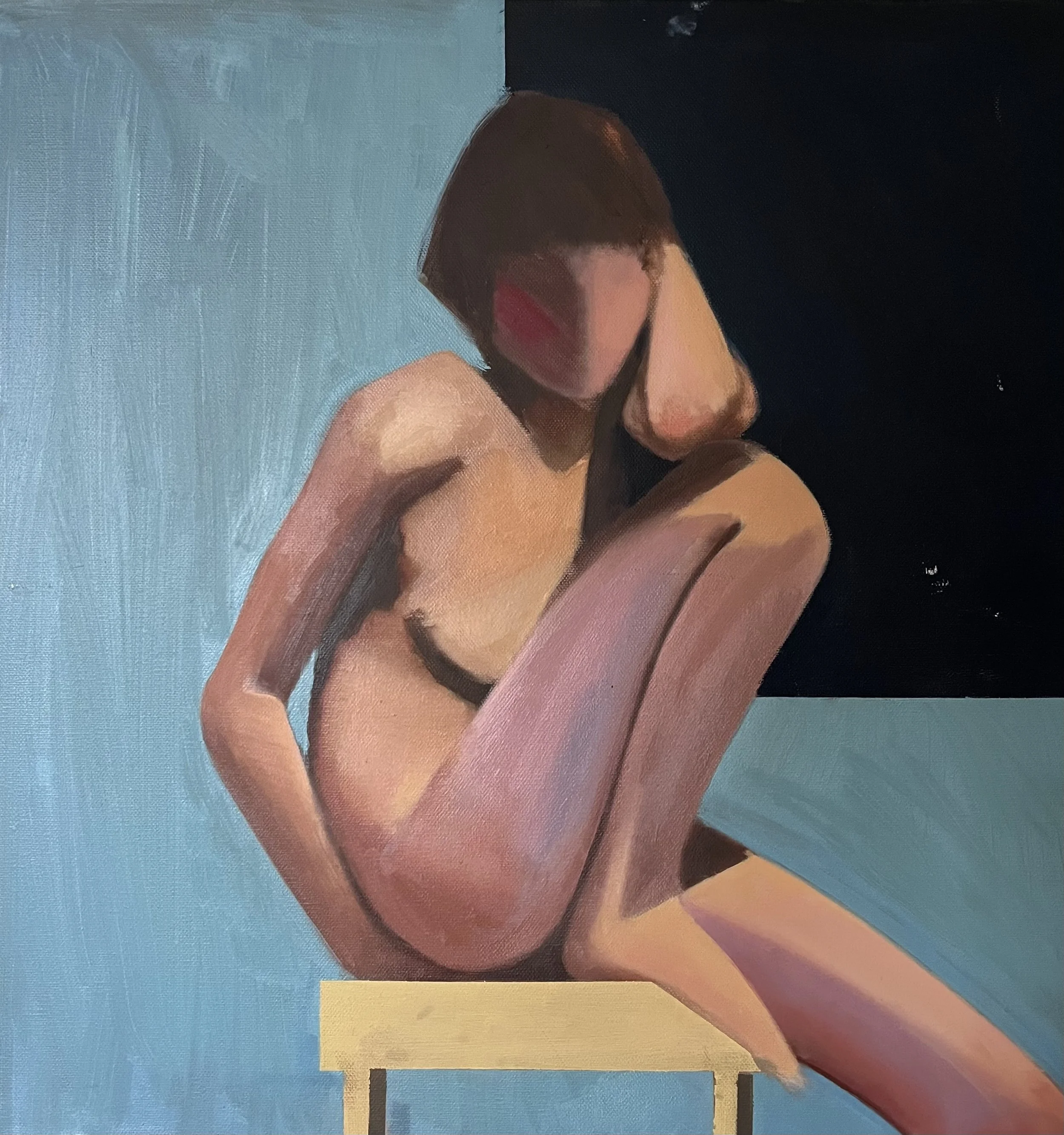 Woman on stall
Oil on canvas