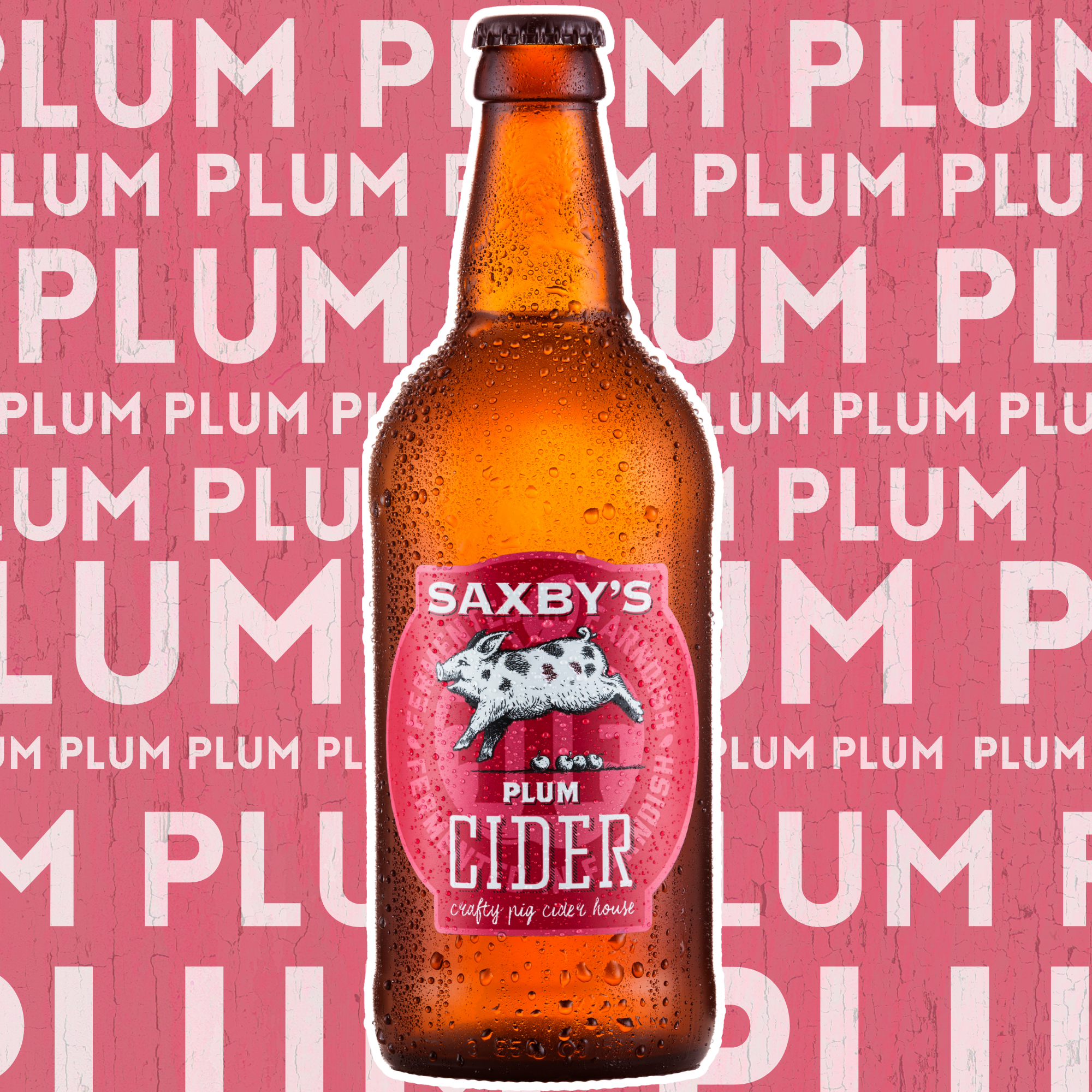 Saxbys Plum Cider Bottles