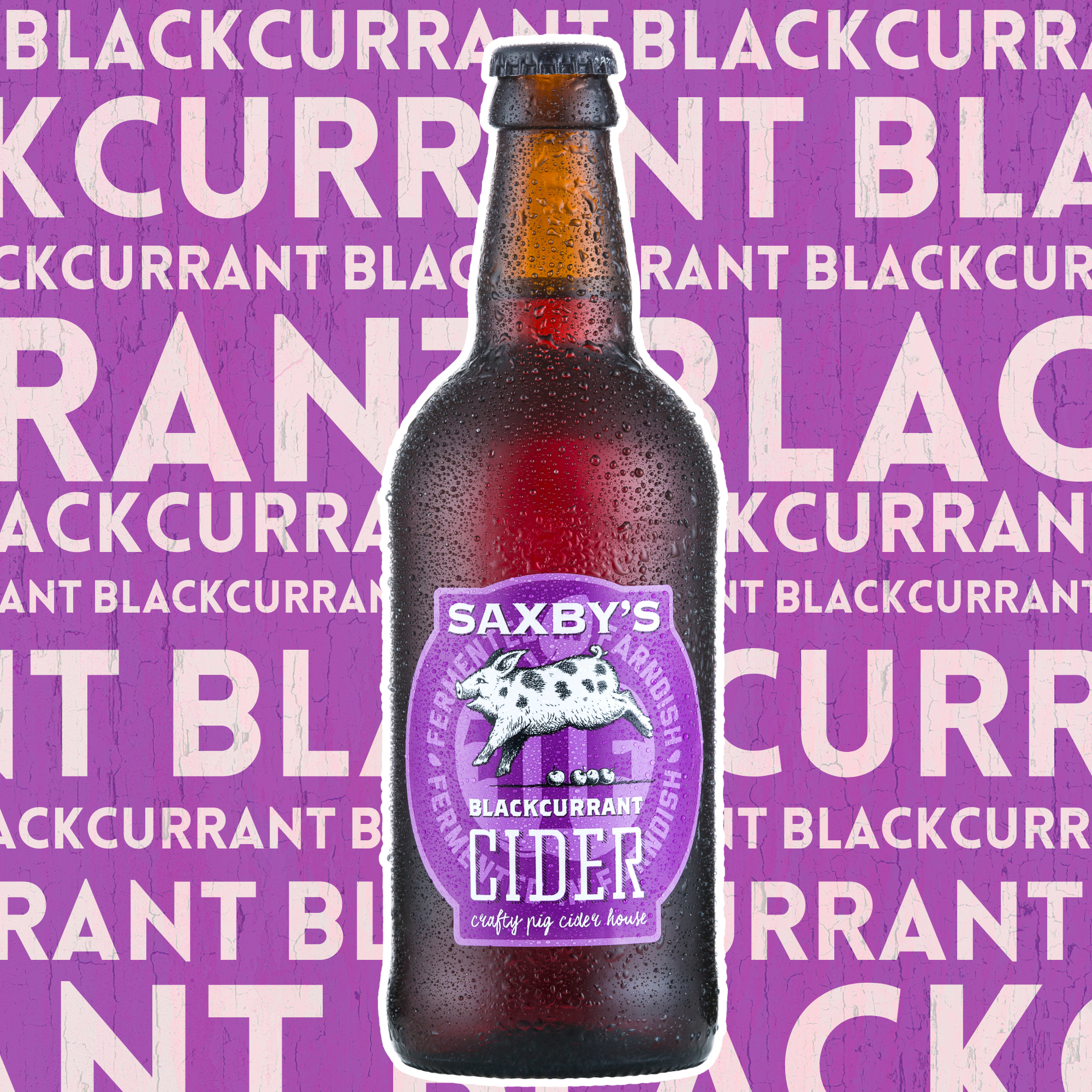 Saxbys Blackcurrant Cider Bottles