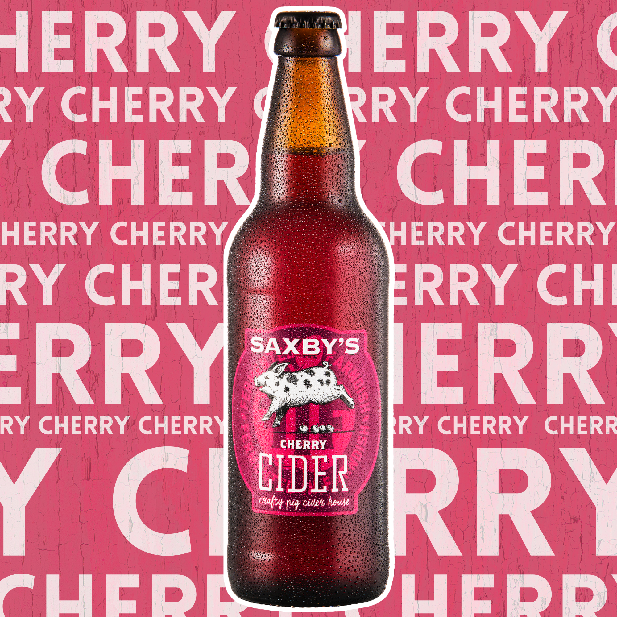 Saxbys Cherry Cider Bottles