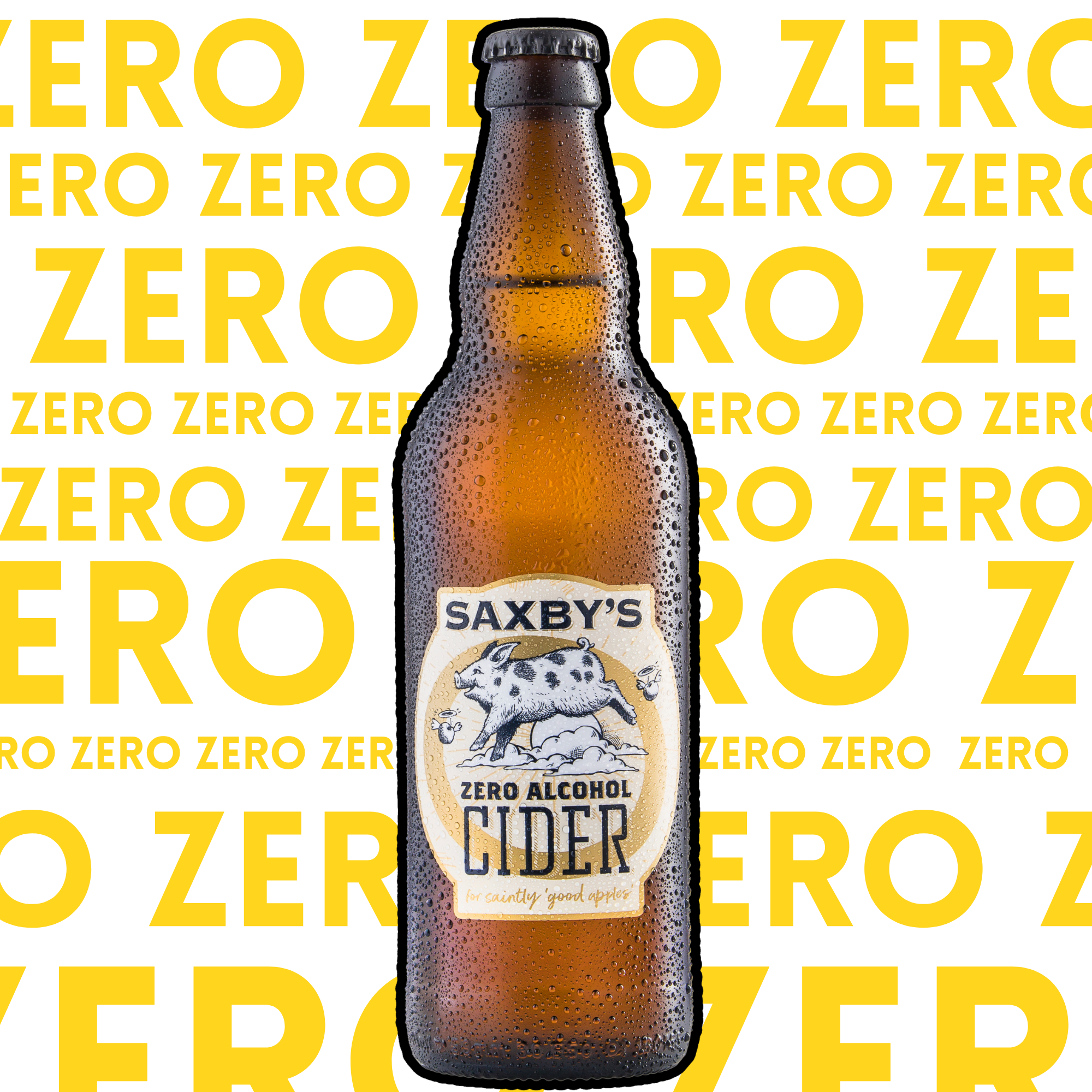Saxbys Zero Alcohol Cider Bottles