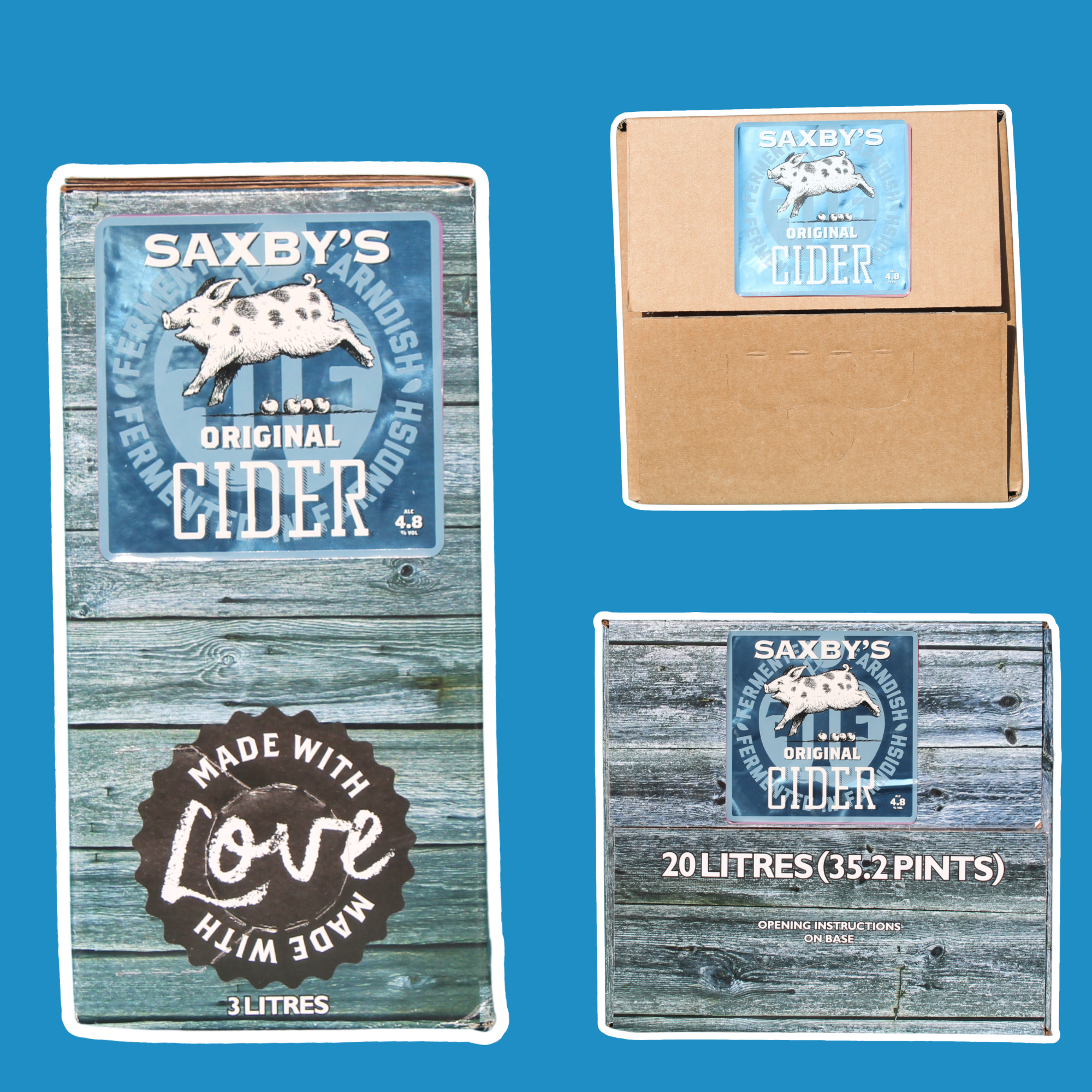 Saxbys Original Cider Bag in Boxes