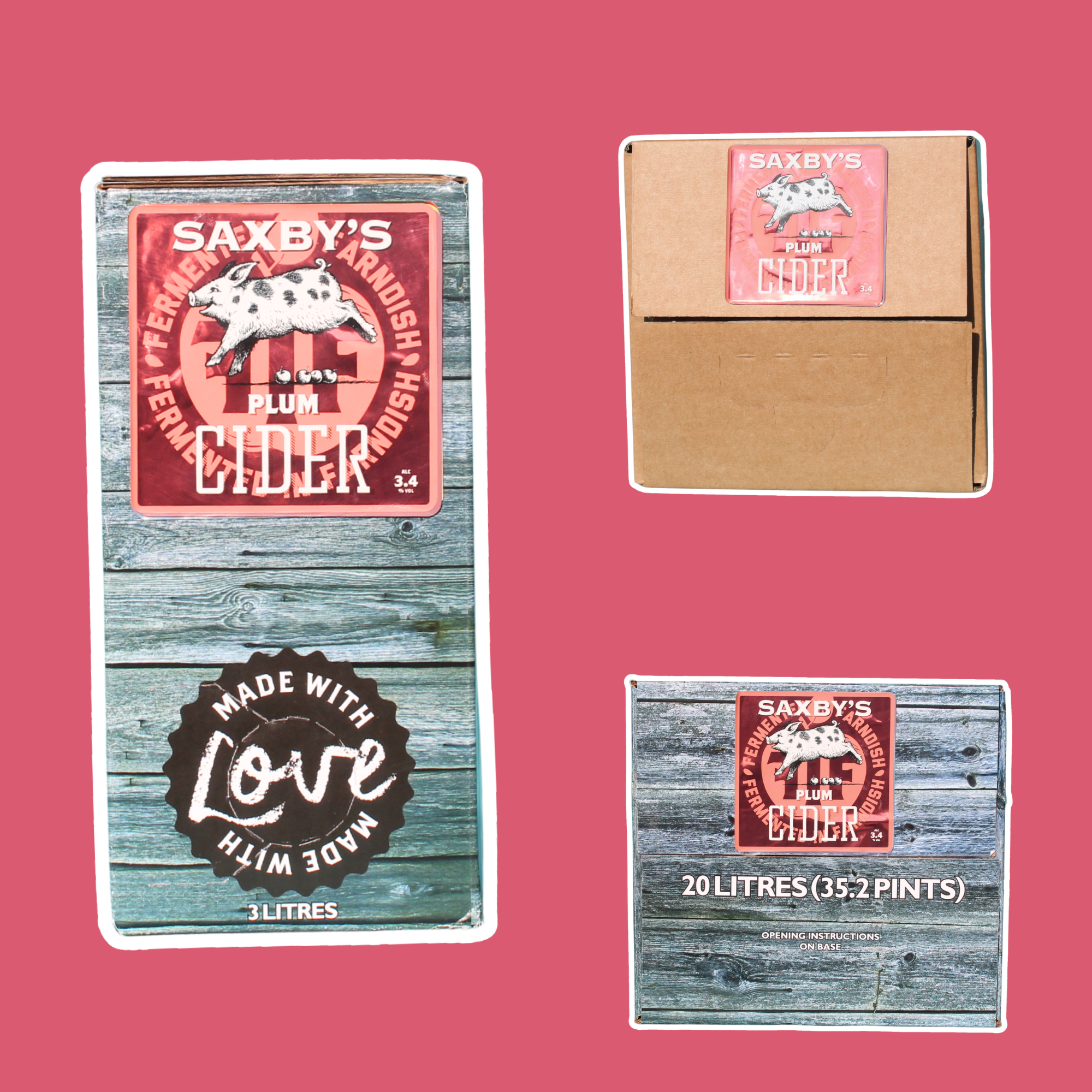 Saxbys Plum Cider Bag in Boxes