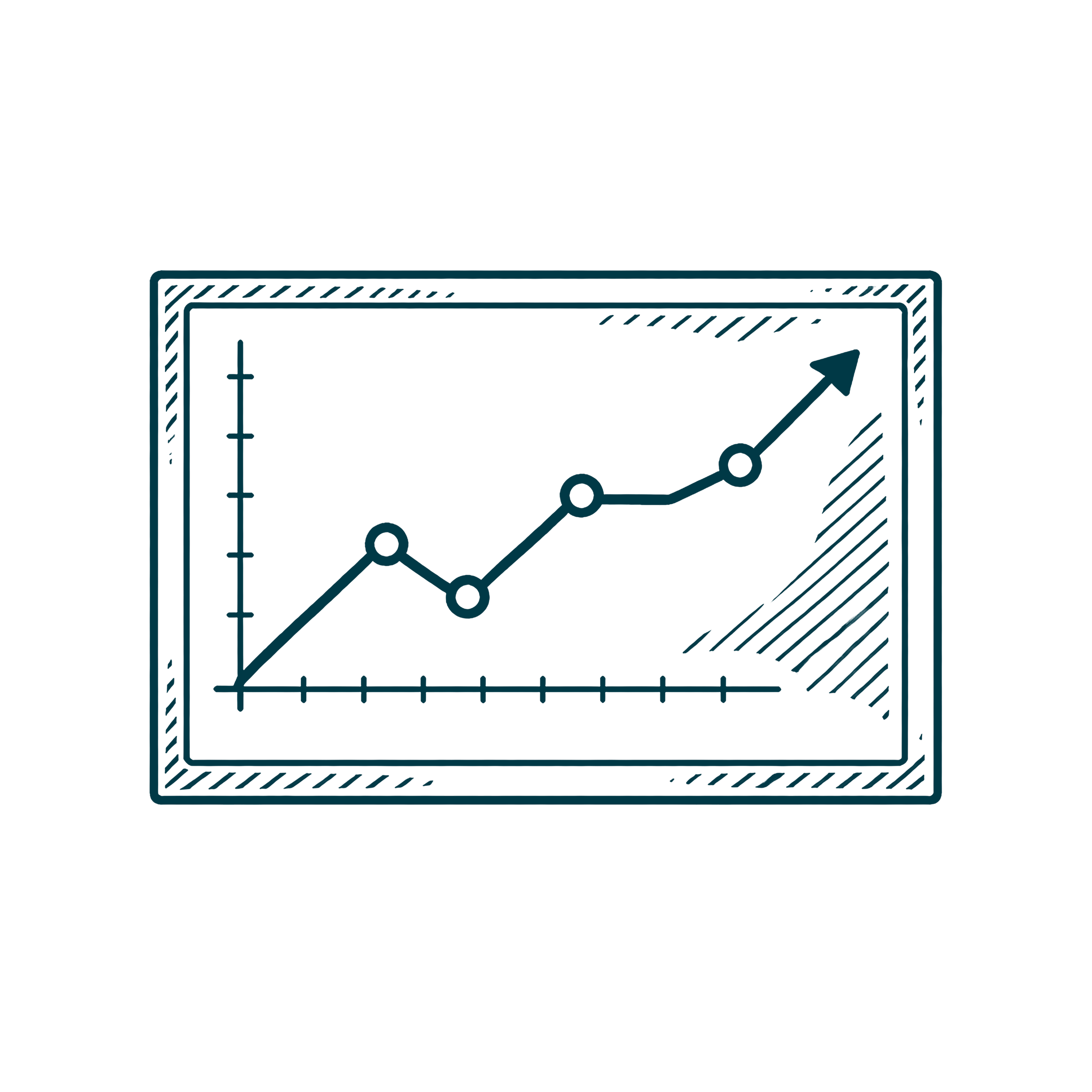 Graphique illustrant l’évolution et le suivi des dossiers juridiques des clients.