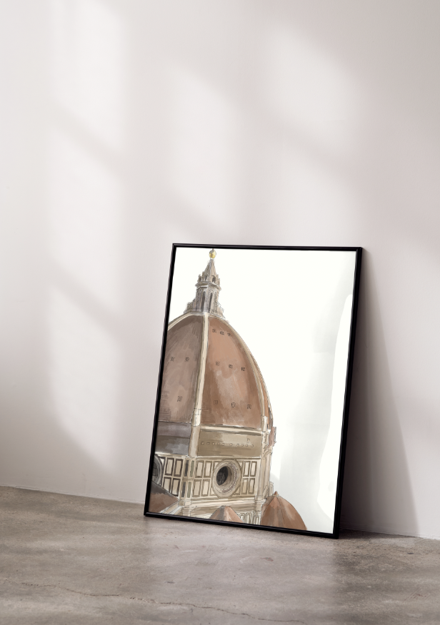 architecture wall a4 print