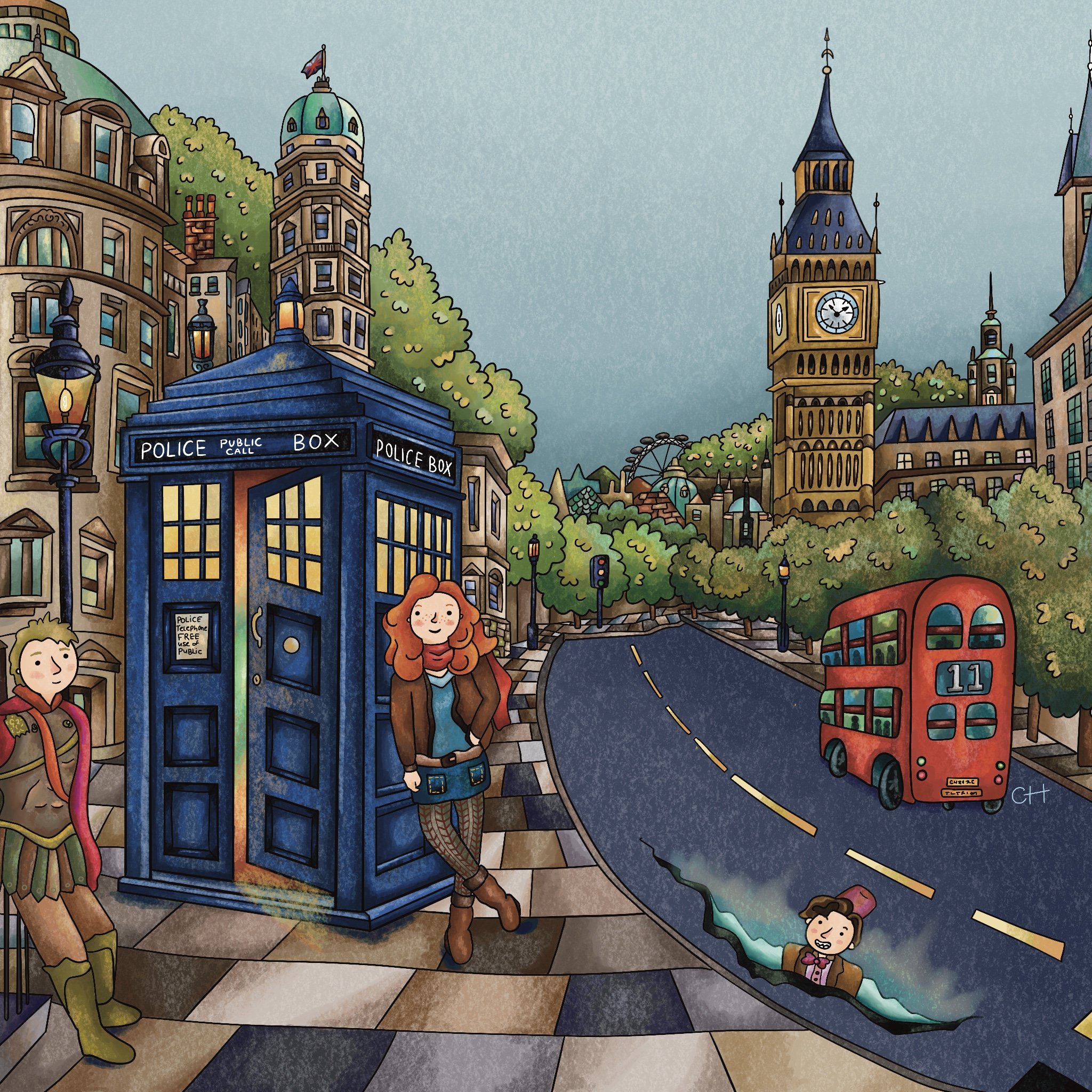 Doctor Who Illustration.
