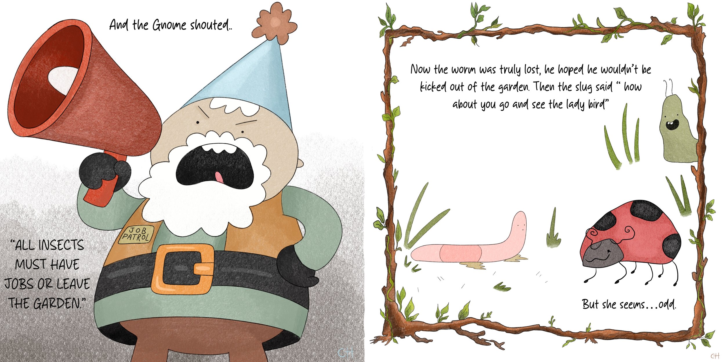 Spread From My Book - 'A Worm's Search For A Job'