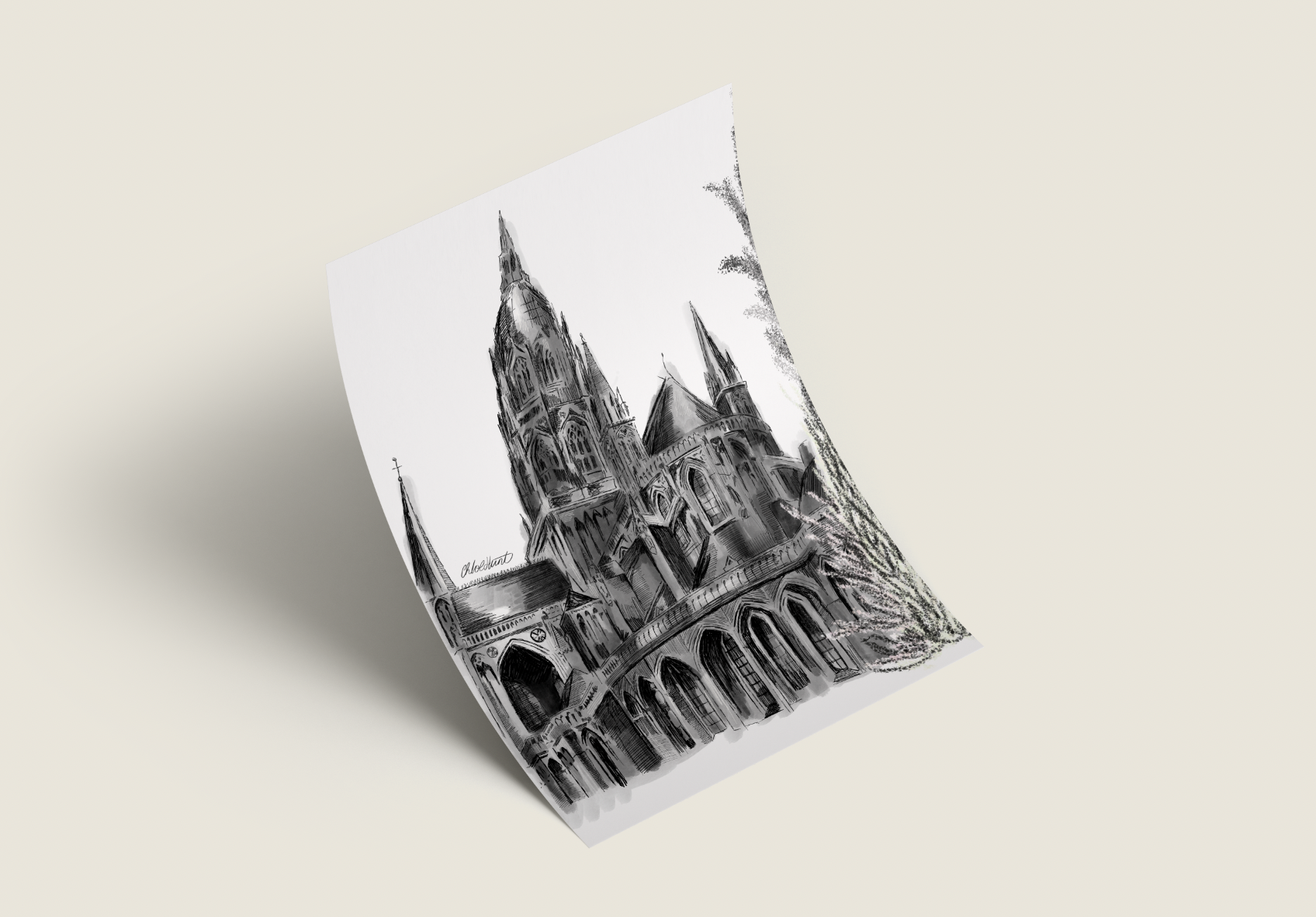 A4 architecture print