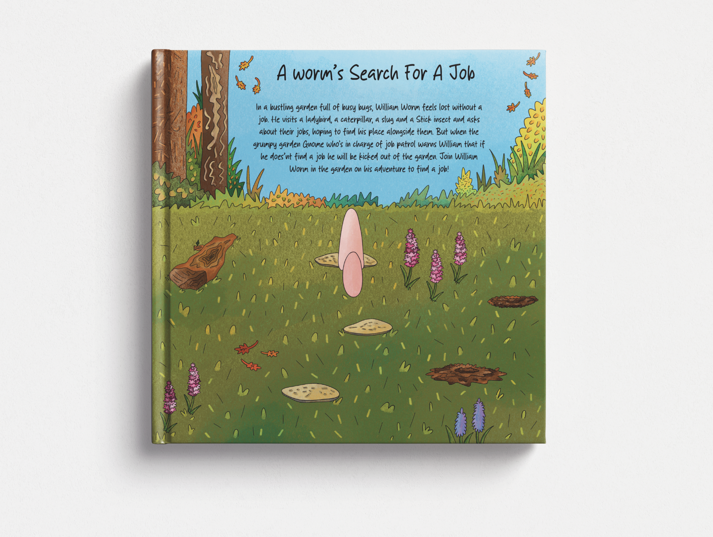 Back Cover of A Worm's Search For A Job.