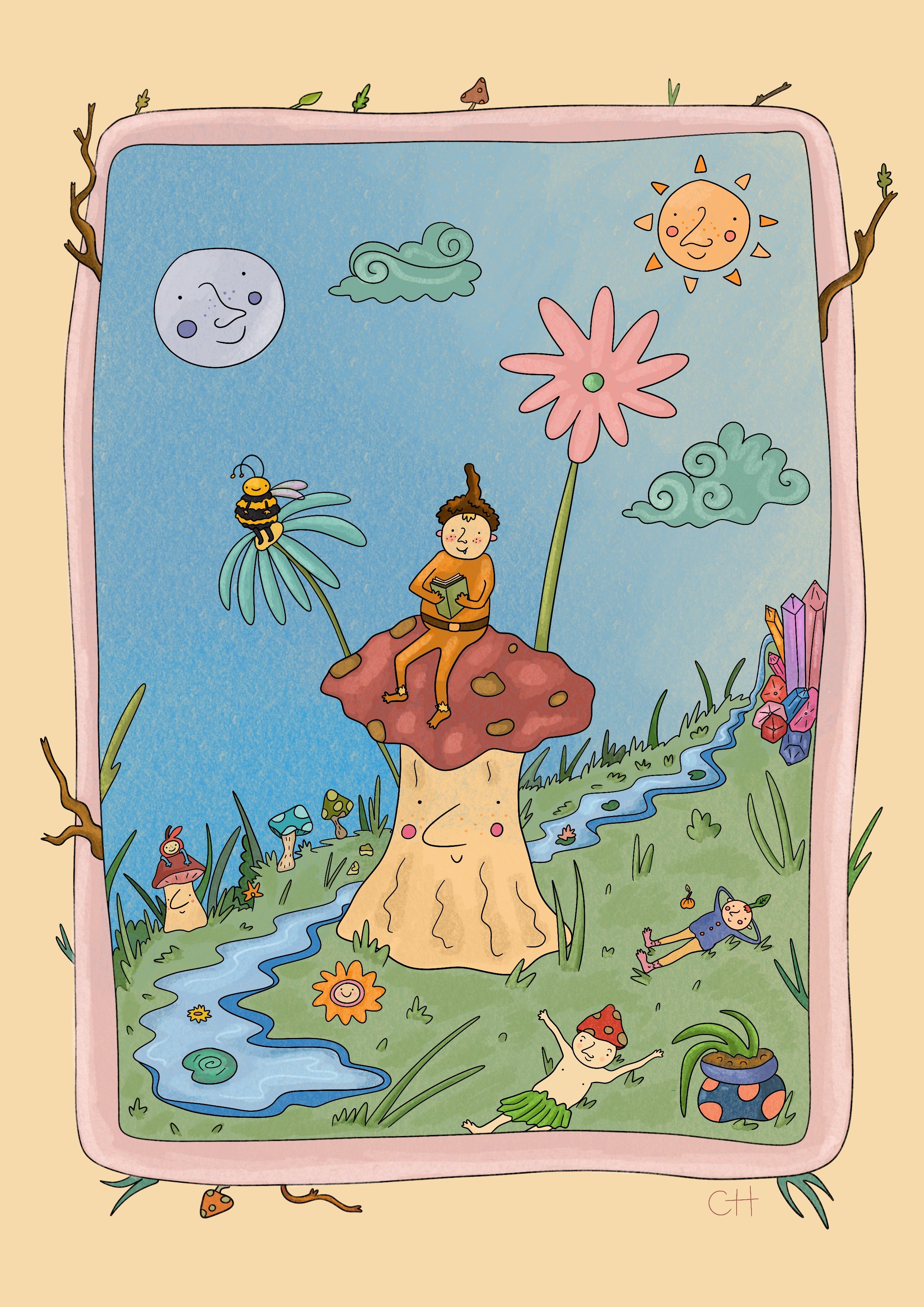 Whimsical Print Illustration