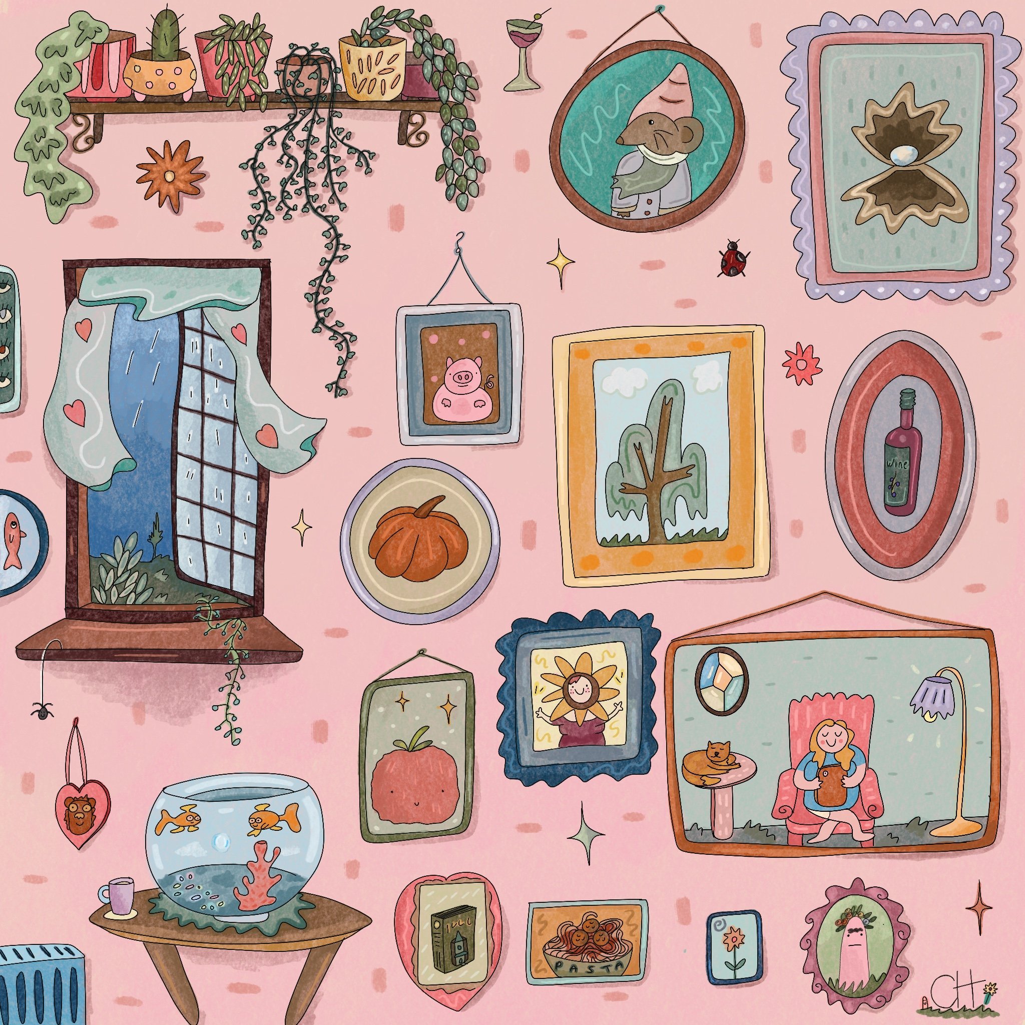 A Comfort Wall Illustration