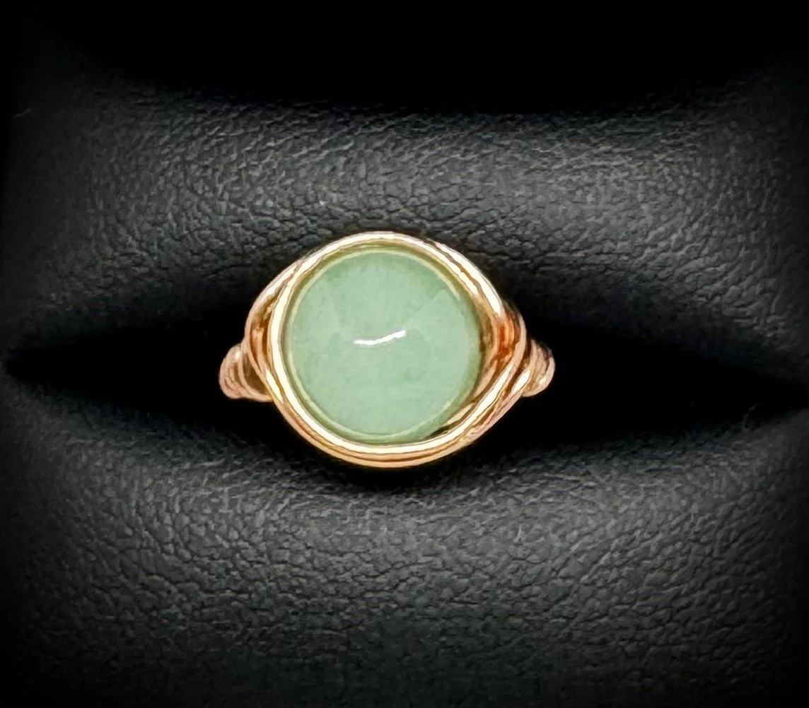Green Aventurine ring size 7.5