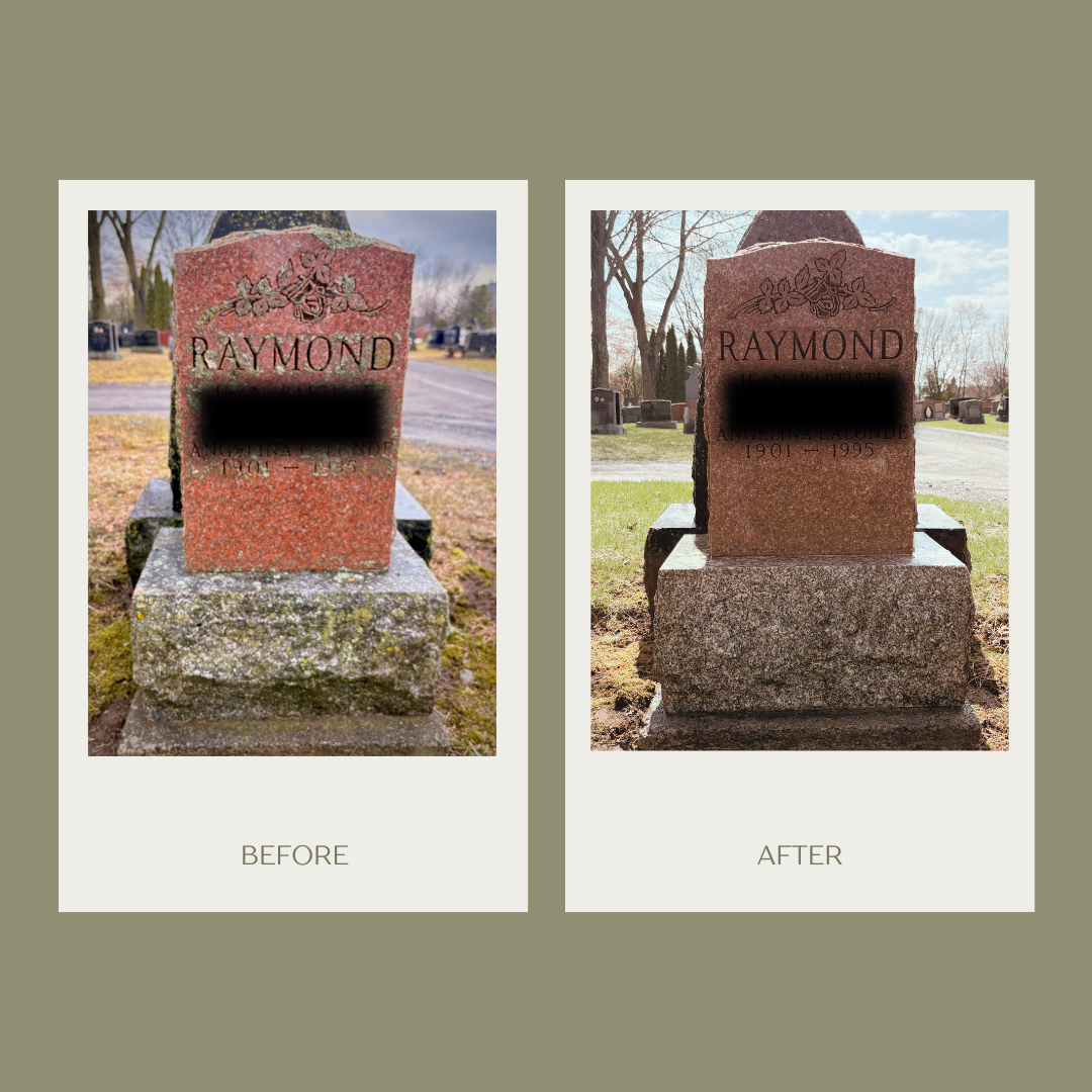 Before After Images Evermore Ottawa Gravesite Care