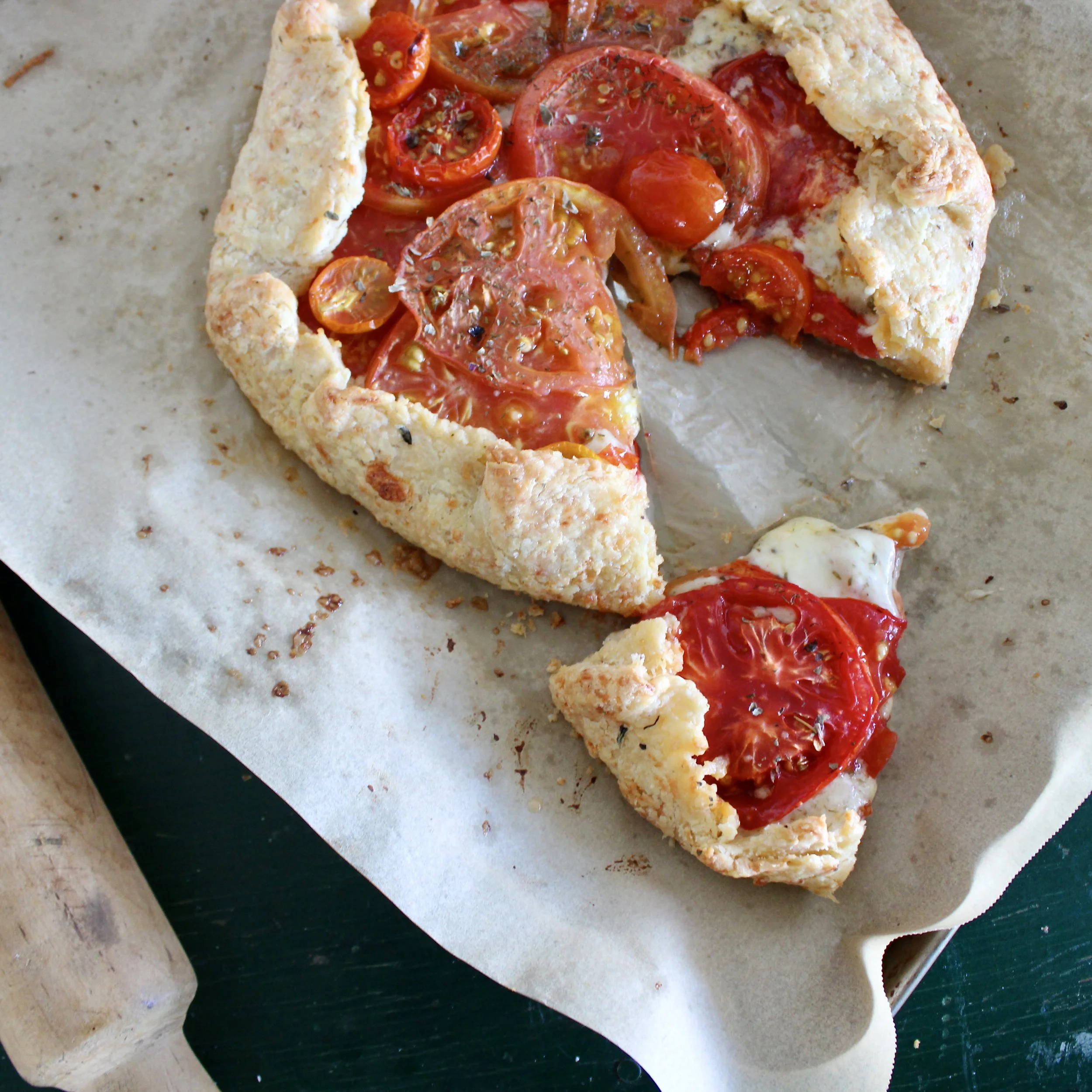 Tomato and Cheese Galette