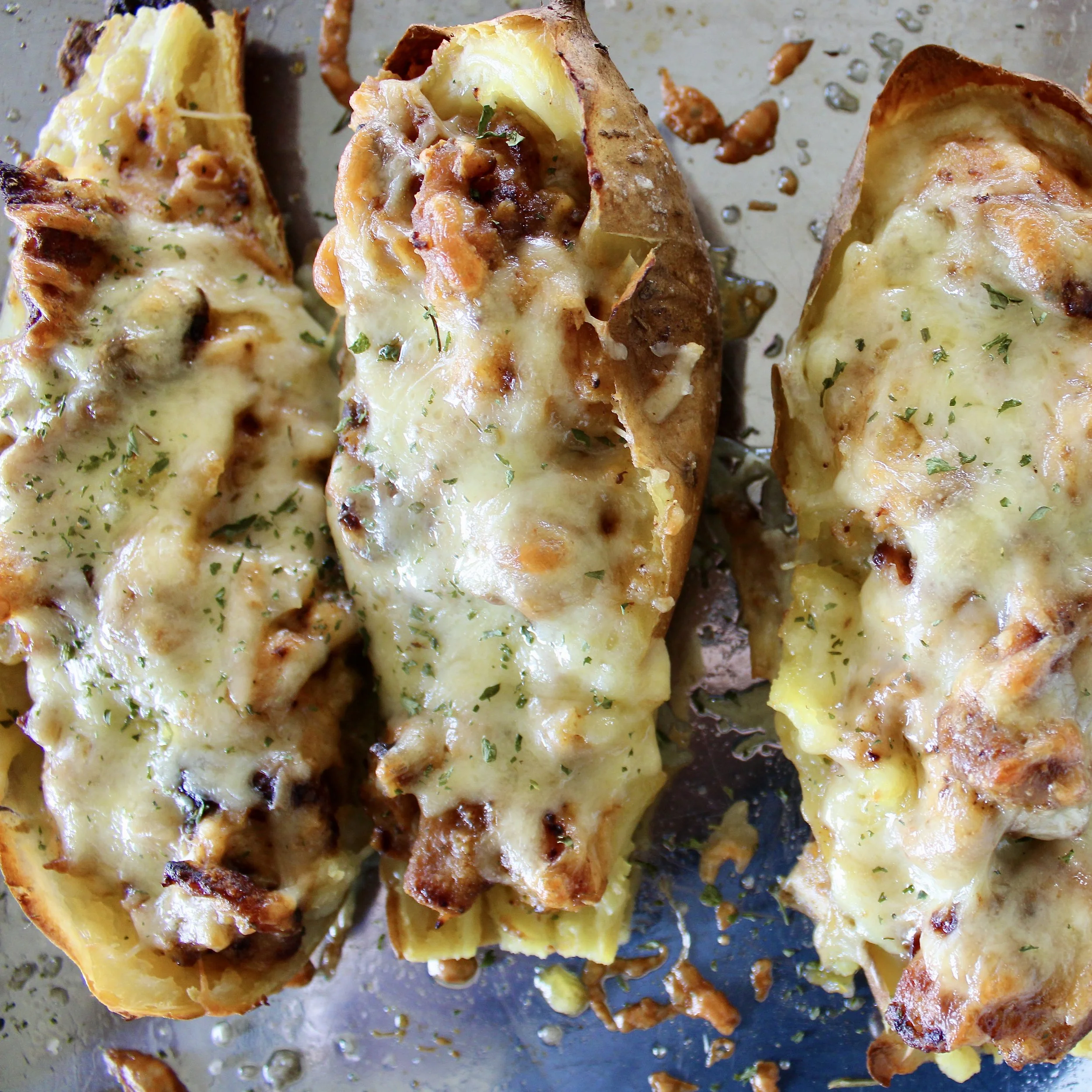 Chipotle Chicken Stuffed Sweet Potatoes