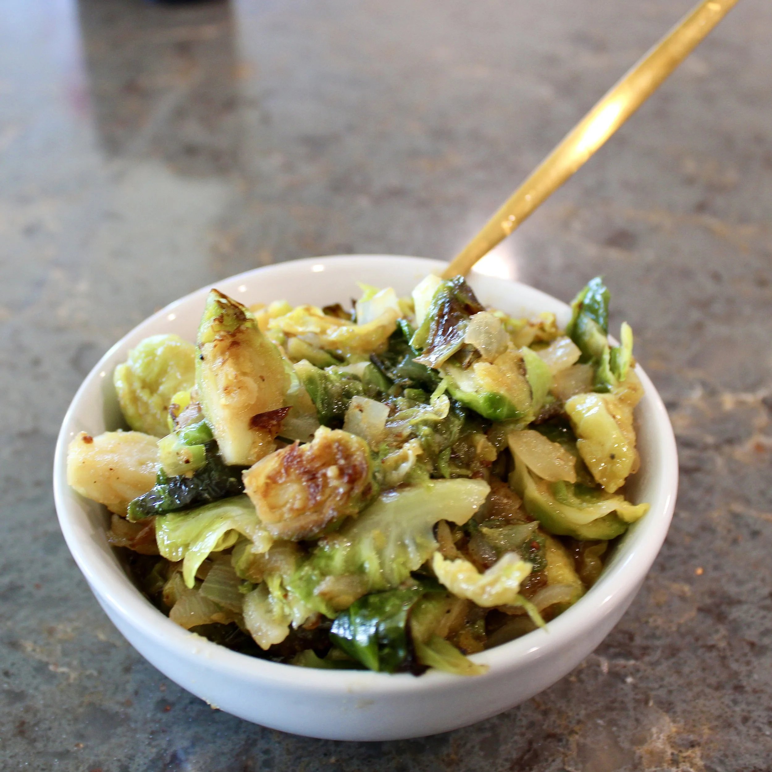 Honey Mustard Brussel Sprouts