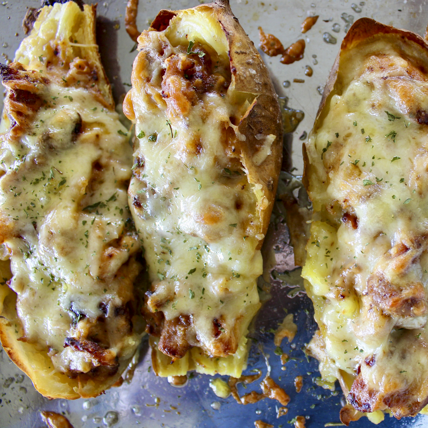 Chipotle Chicken Stuffed Sweet Potatoes