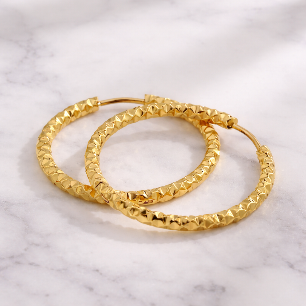 Créole cerceaux Doré