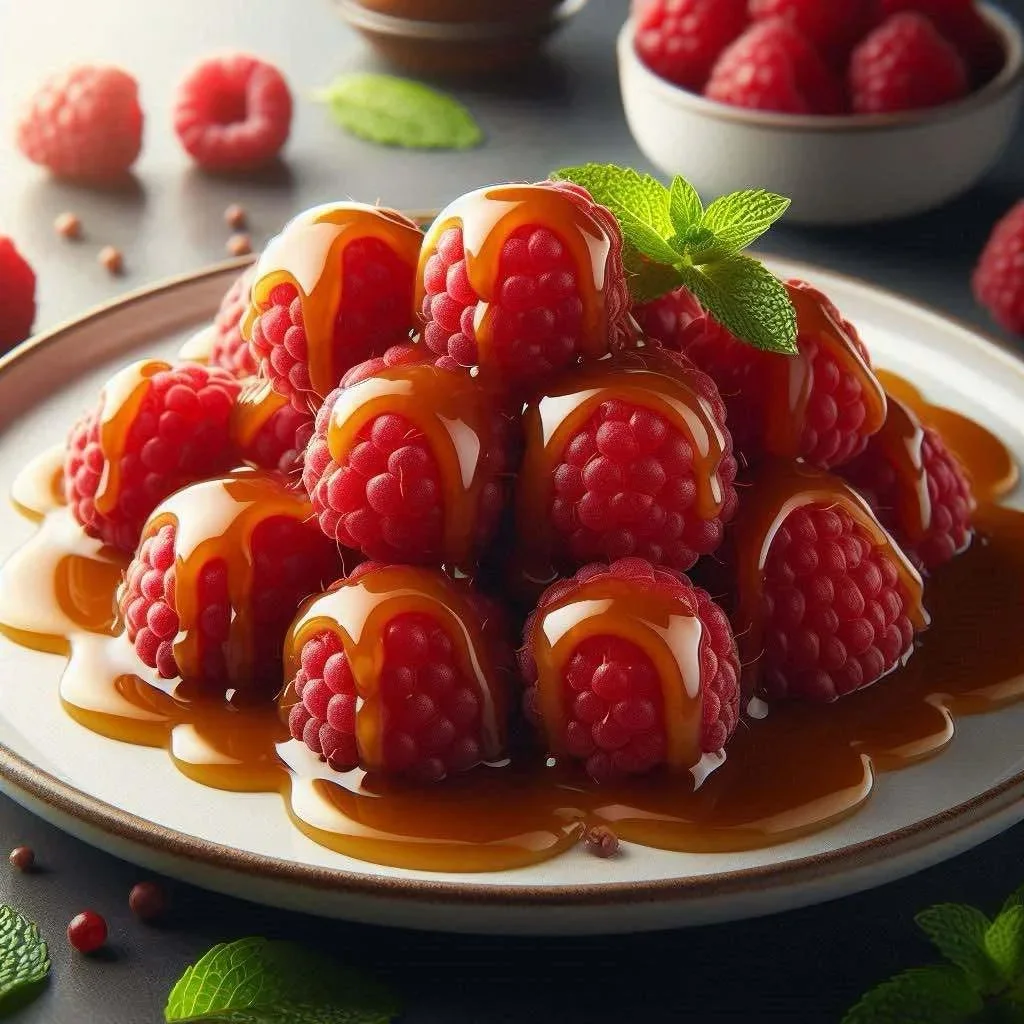 Fondant framboise caramel