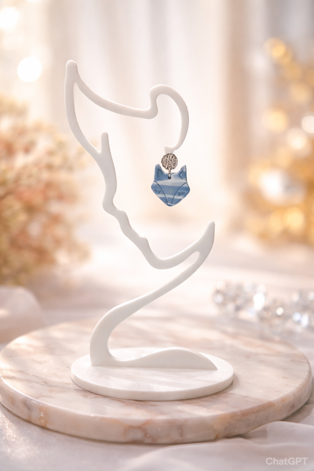 Boucle d'oreille Renard