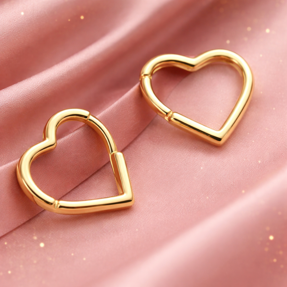 Créoles coeur Doré