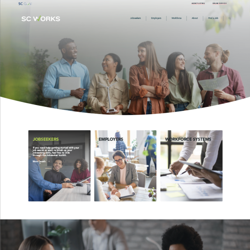 SC Works Website Redesign