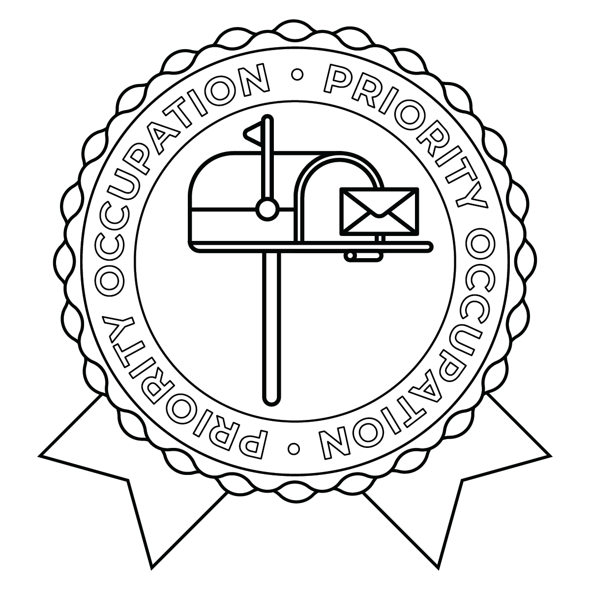 This Mail Carrier badge is one of the 15 Priority Occupation designs created. Each badge highlights a high-demand, priority occupation. This design represents the postal and delivery services field, specifically professionals who collect, sort, and d