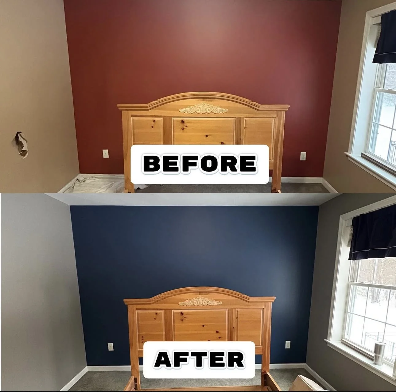 What is blue and smells like red paint? BLUE PAINT! We can seamlessly transform even your boldest colors!