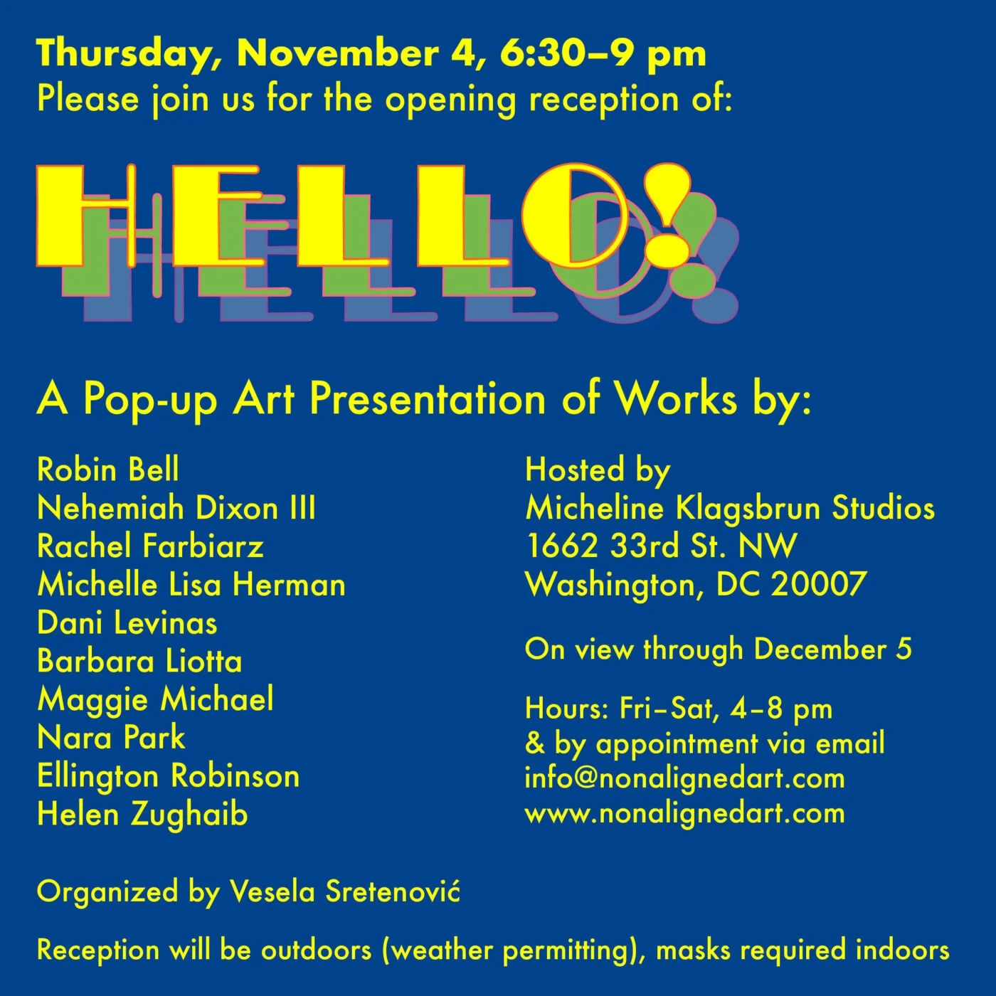 Hello: A Pop-up Art Presentation
