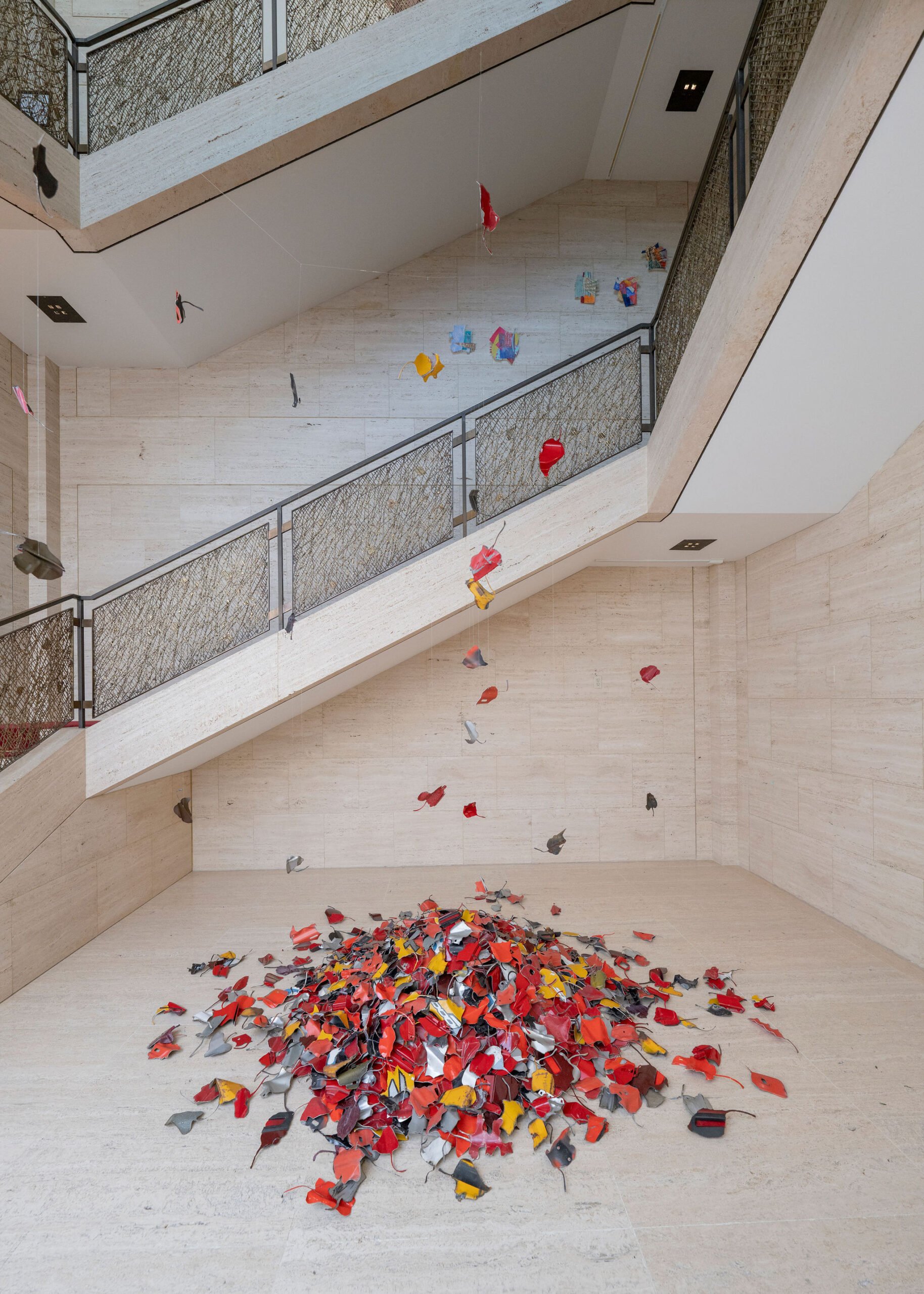 Andy Yoder. Pileup. Salvaged auto parts. (Photo by Ann Kim)