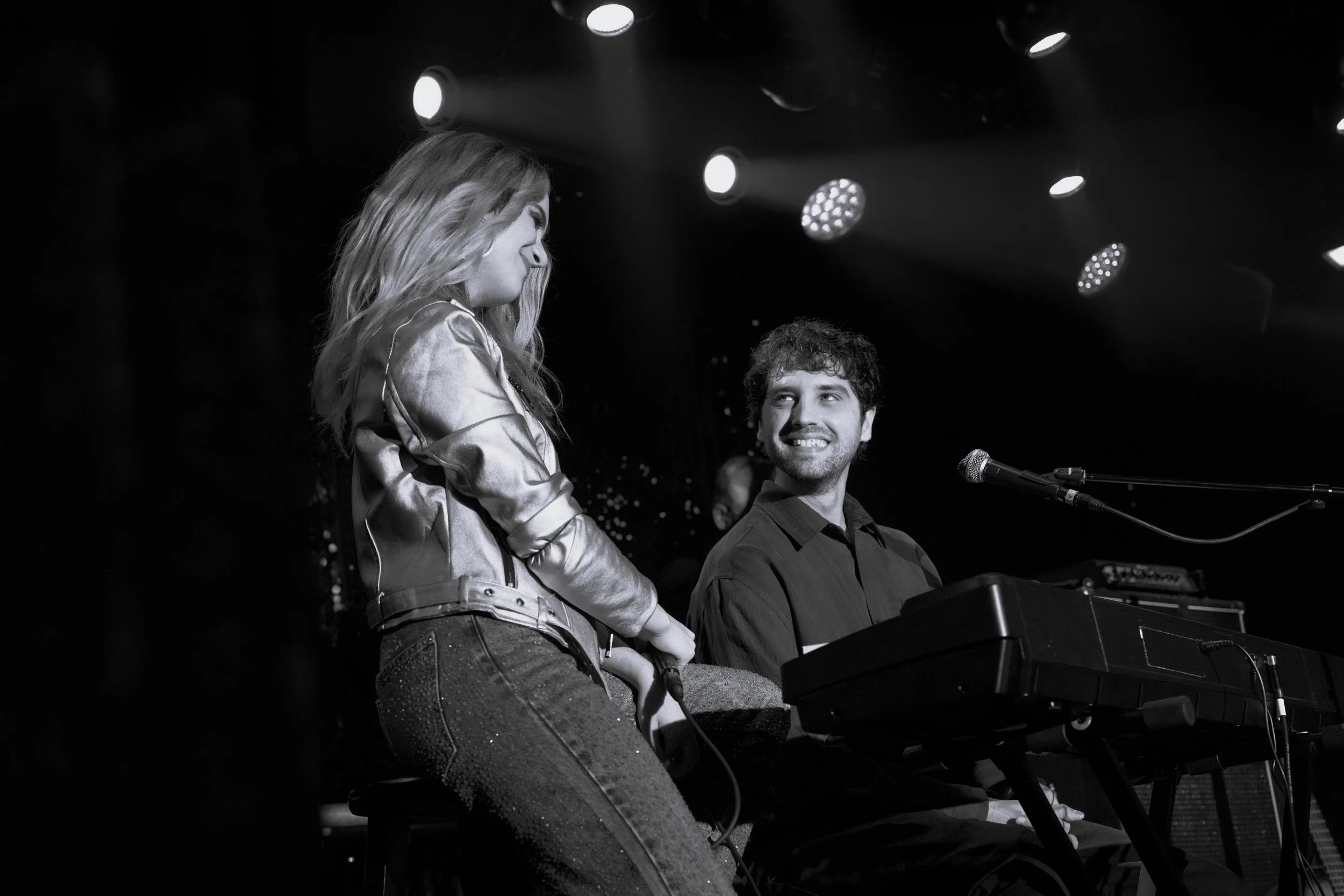 David Lambert & Laura Marano in Original Sound b&w.jpeg