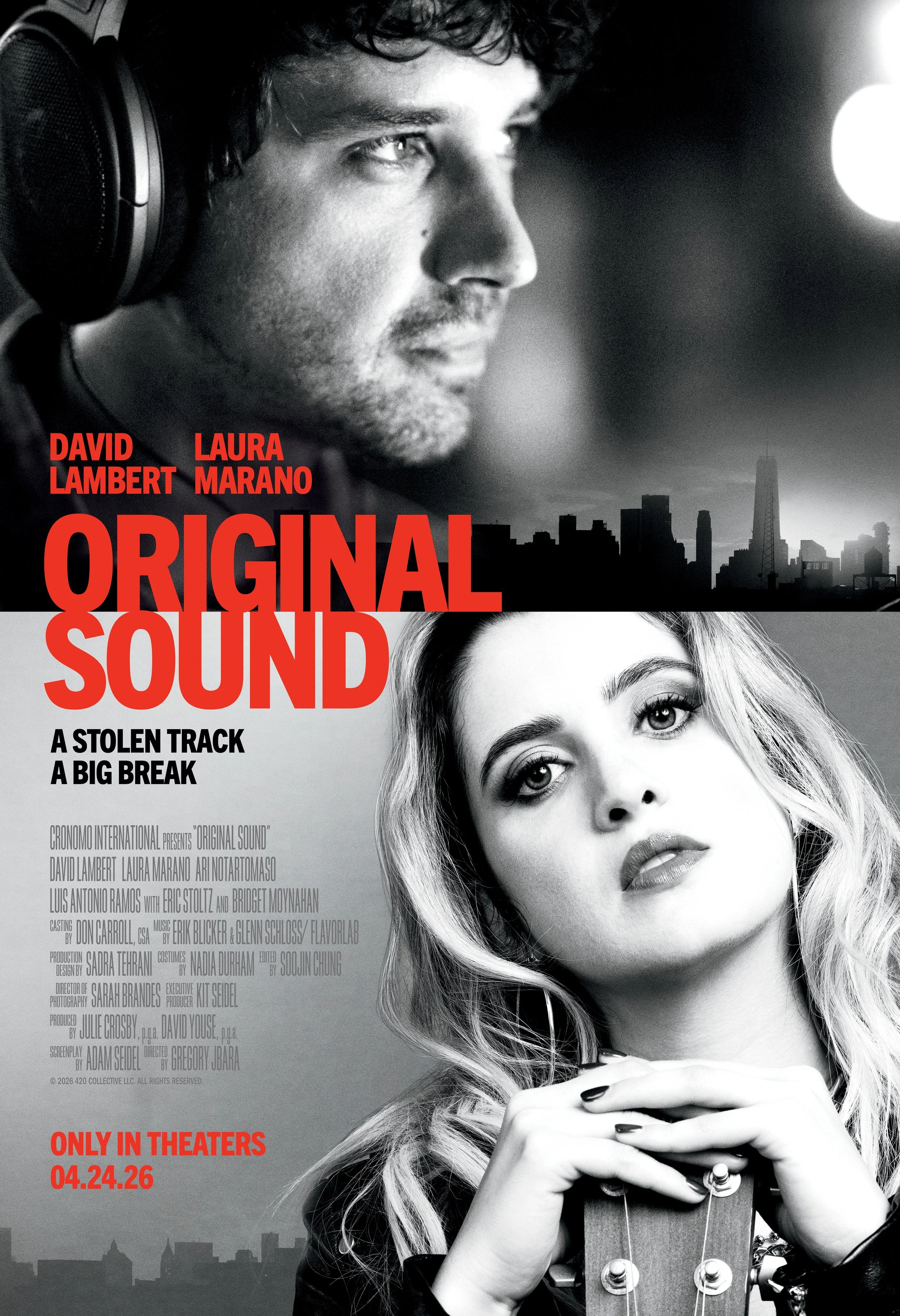 Original Sound Movie Poster with David Lambert and Laura Marano.