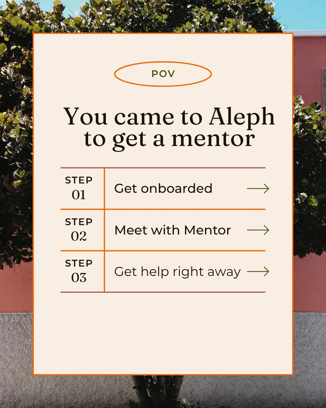 Three steps. One real connection.