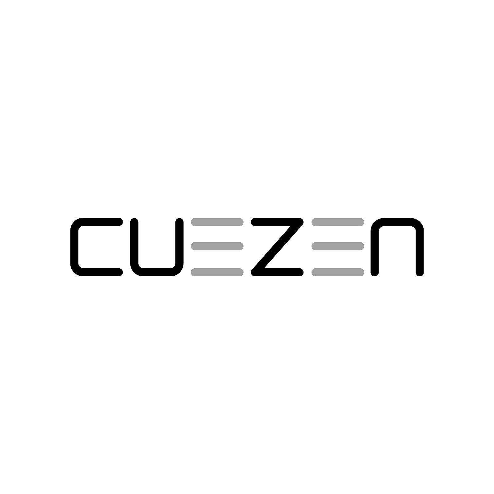 The word "CUEZEN" in stylized black and gray font on a white background.