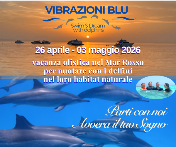 Vibrazioni Blu _ Swim &amp; Dream with Dolphins_ Vacanza Olistica per nuotare con i Delfini nel loro habitat naturale.
