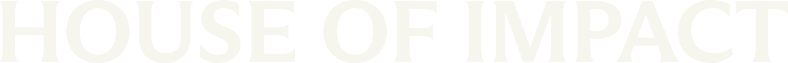 Text reading 'House of Impact' in bold, black and white font.