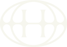 A black-and-white logo featuring the words "HUB" inside an oval shape.