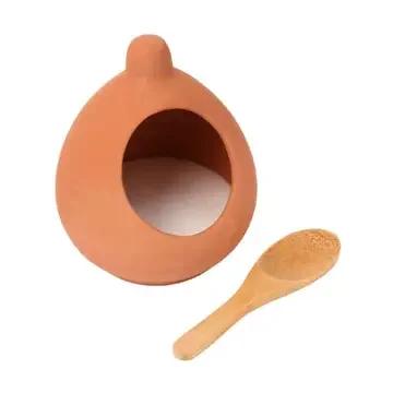 Salt Cellar + Spoon Terracotta