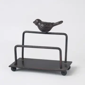 Cast Iron Bird Letter Rack – Rustic Post & Paper Holder (mini)