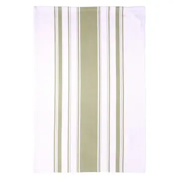 Love Colour Striped Tea Towel - Sage