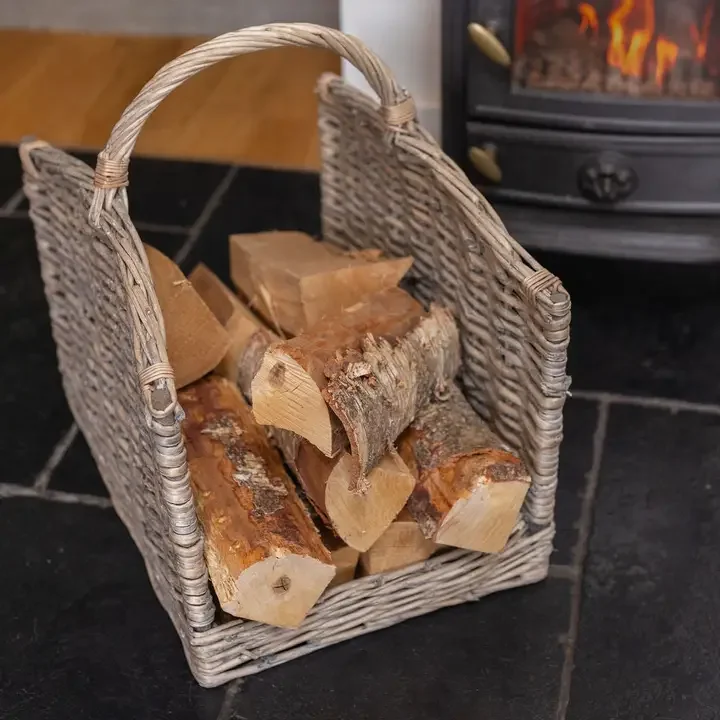 Coombe Handwoven Wicker Log Basket