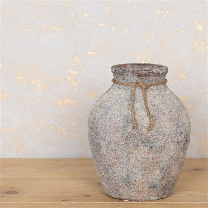Mia Aged Stone Vase