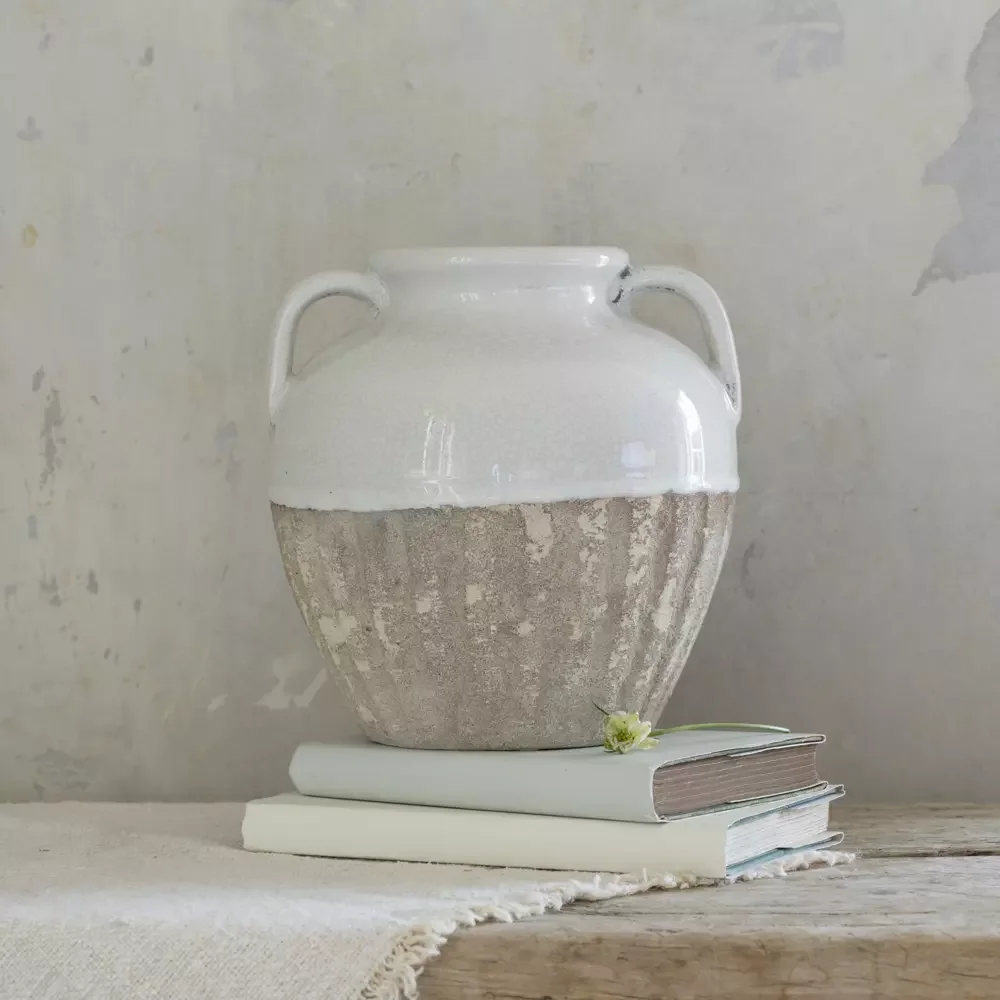 Vase With Handles White