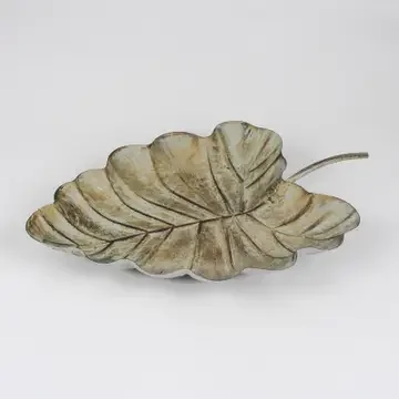 Verdigris Leaf Dish
