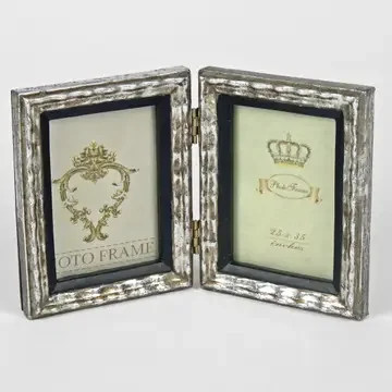 Silver Hinged Double Frames