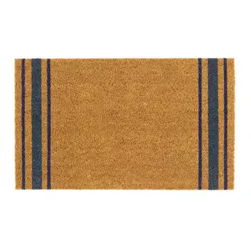 My Mat Printed Coir Navy Border Stripe Doormat